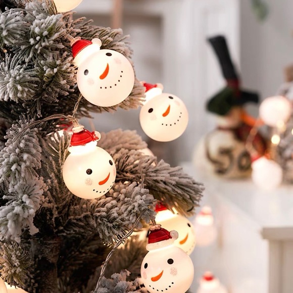 🆕Christmas snowman decoration LED string lights 8 modes - Picture 3 of 8
